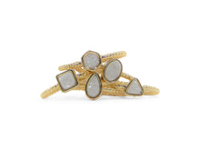 Load image into Gallery viewer, ERIMISH STACKABLE WHITE DRUZY RING

