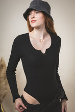 Load image into Gallery viewer, Long Sleeve Ribbed Bodysuit

