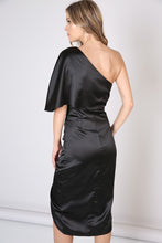Load image into Gallery viewer, ONE SHOULDER WRAP STYLE DRESS
