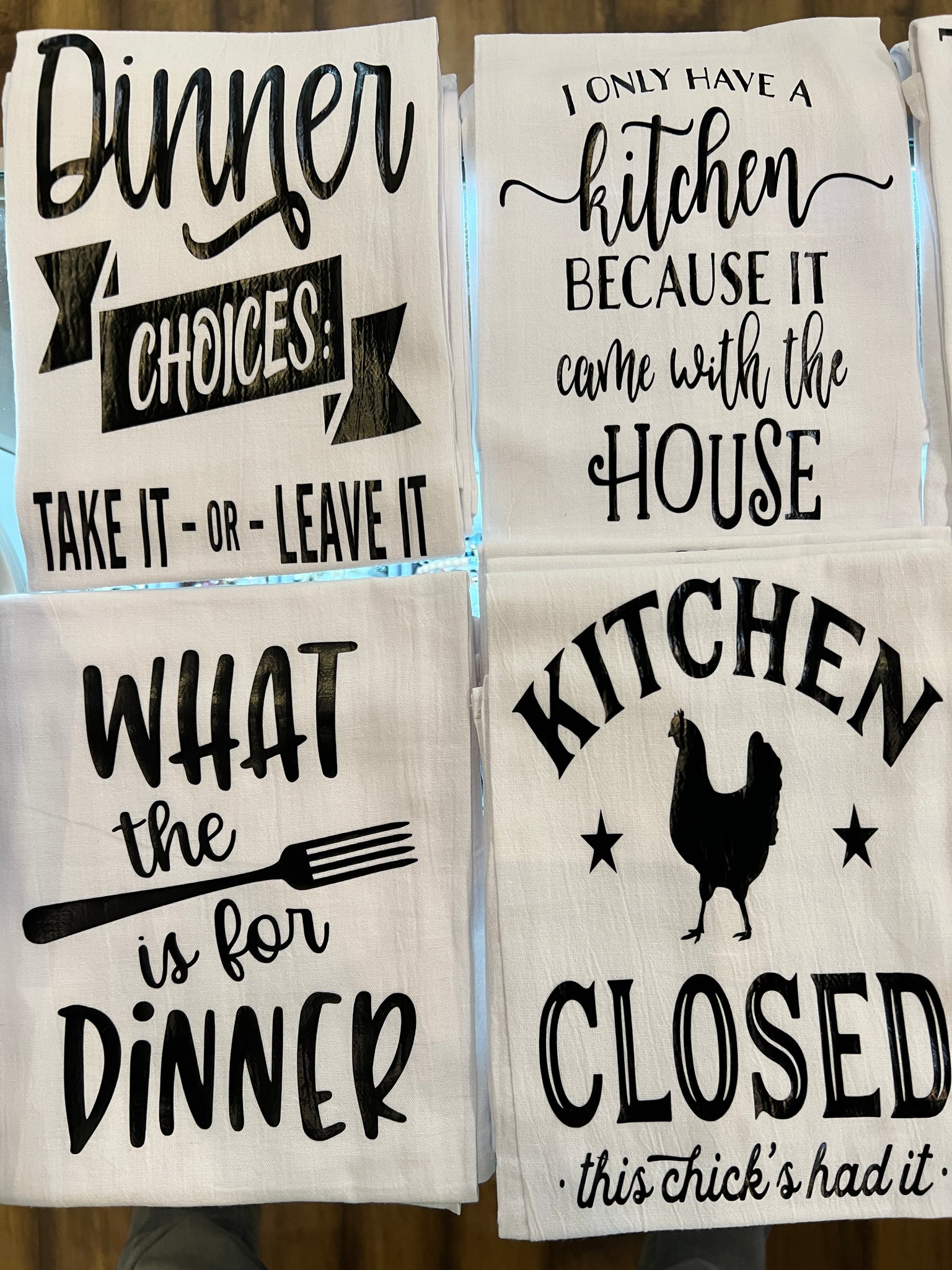 Funny Tea Towels, 4 choices
