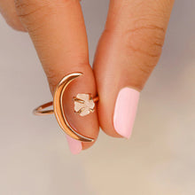 Load image into Gallery viewer, Pura Vida - Crescent Moon Ring - Rose Gold
