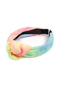 Tie Dye Fabric Knot Headband