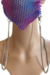 Rhinestone Crystal Mask Holder