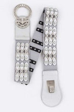 Load image into Gallery viewer, Crystal Studded Belt
