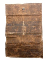 Load image into Gallery viewer, Italian Leather/Cowhide Tri-Fold Wallet
