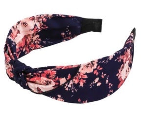 KNOTTED FLORAL HEADBAND