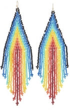 Load image into Gallery viewer, Rainbow Tassel earrings
