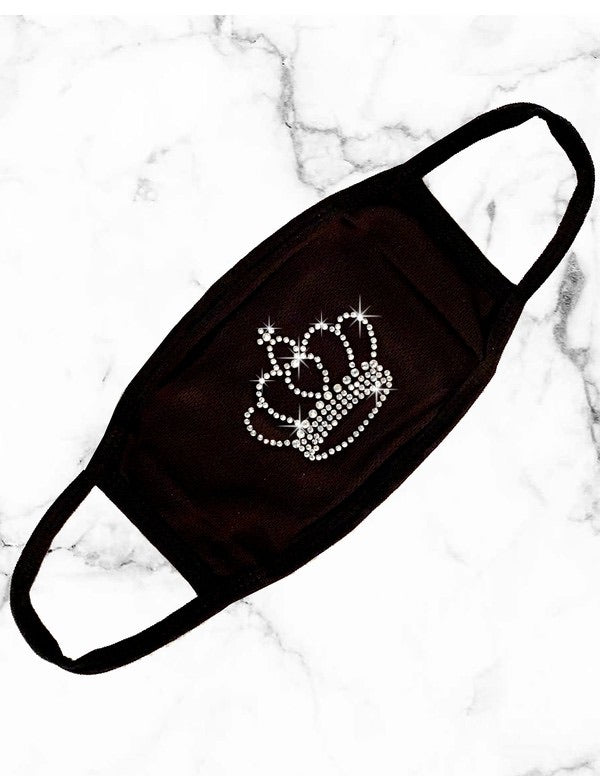 Reusable Bling Crown Mask