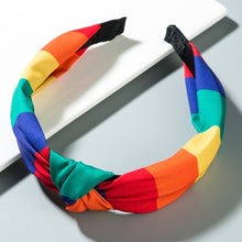 Load image into Gallery viewer, Color Striped Fabric Headbands
