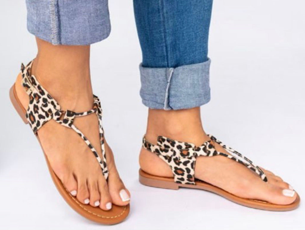 Leopard Sandals