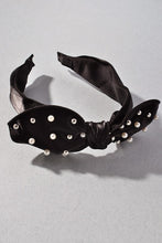 Load image into Gallery viewer, Bow Pearl Studded Headband

