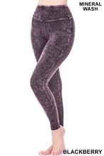 Load image into Gallery viewer, Zenana MINERAL WASHED YOGA LEGGINGS

