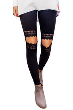 Load image into Gallery viewer, open Knee Lace leggings
