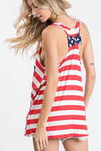 Load image into Gallery viewer, HEIMISH STRIPE TOP WITH STAR POCKET AND RIBBON
