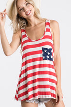 Load image into Gallery viewer, HEIMISH STRIPE TOP WITH STAR POCKET AND RIBBON
