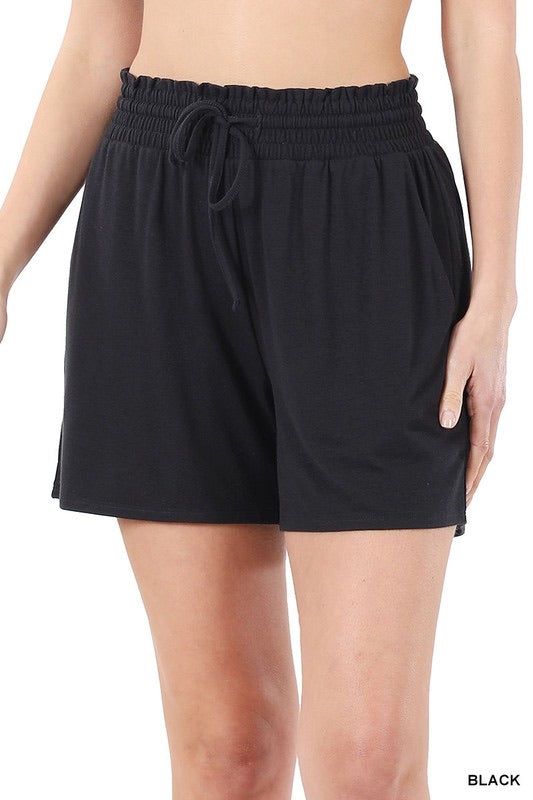 Cotton hot sale paperbag shorts