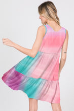 Load image into Gallery viewer, HEIMISH MULTICOLOR TIE DYE PRINT DRESS
