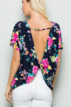 Load image into Gallery viewer, FLORAL OPEN BACK TOP
