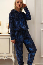 Load image into Gallery viewer, Velvet Tie Dye Jogger Pants Fabric
