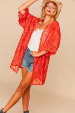 Load image into Gallery viewer, LACE KIMONO CARDIGAN
