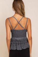 Load image into Gallery viewer, LACE PEPLUM CAMI
