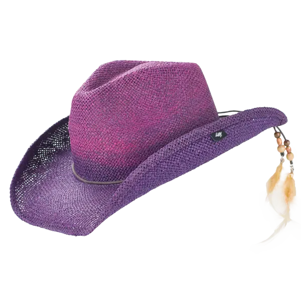PeterGrimm Ombre Purple Cowboy Hat