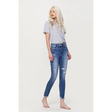 Load image into Gallery viewer, VERVET Ankle Skinny W/Uneven Hem Detail
