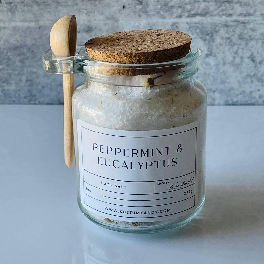 Bath Salt Peppermint + Eucalyptus
