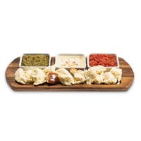 Load image into Gallery viewer, Charcuterie Board with 3 Square Ceramic Dishes
