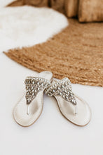 Load image into Gallery viewer, Naughty Monkey Silver Bling Sandal
