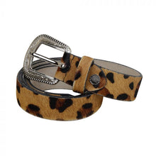 Load image into Gallery viewer, Genuine Leather Leopard Belt
