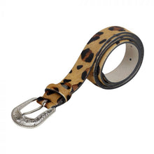 Load image into Gallery viewer, Genuine Leather Leopard Belt
