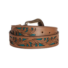 Load image into Gallery viewer, ASTUTE HAND-TOOLED LEATHER BELT
