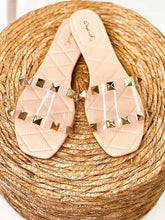 Load image into Gallery viewer, Qupid Clear Spike Sandal
