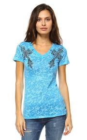Cross tattoo Burnout tee